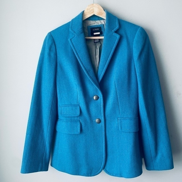 J. Crew Blue Wool Blazer RARE